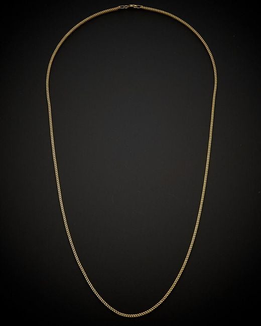 Italian Gold Black 14k Link Necklace