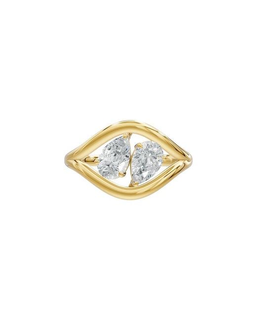 Lab Grown Diamonds Metallic 18K Plated 1.08 Ct. Tw. Lab-Grown Diamond Ring