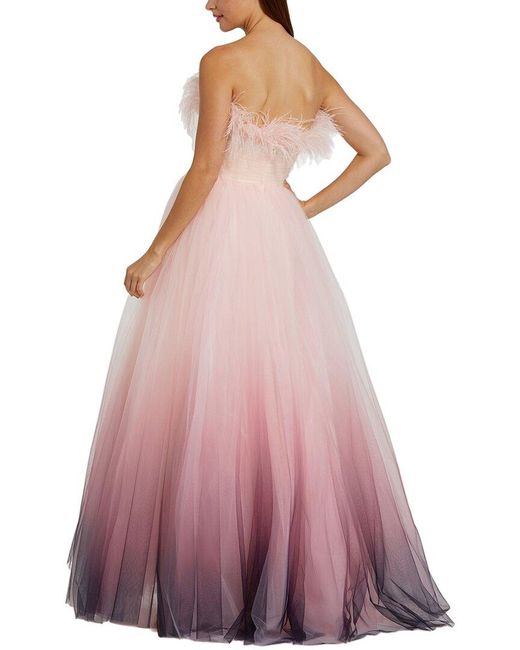 Mac Duggal Pink Tulle Gown