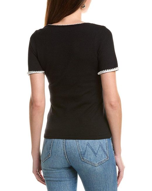 Fate Black Scoop Neck Sweater