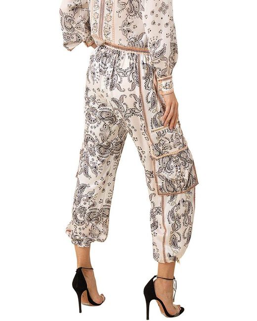 Hale Bob Natural Silk-Blend Blaire Pant