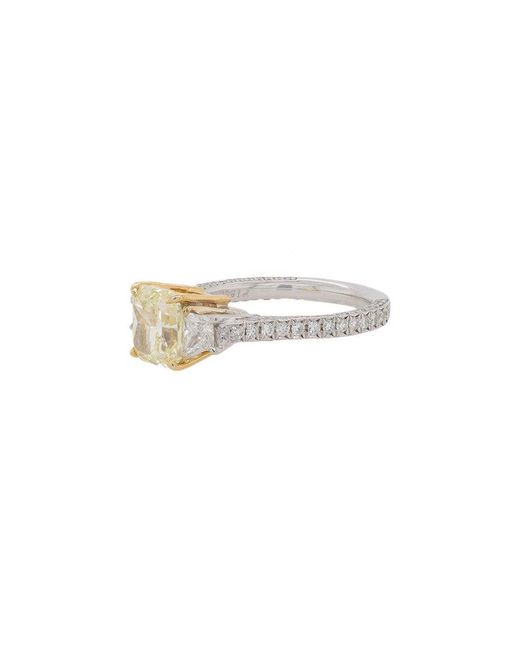 Diana M White Fine Jewelry 18k & Platinum 2.93 Ct. Tw. Diamond Ring
