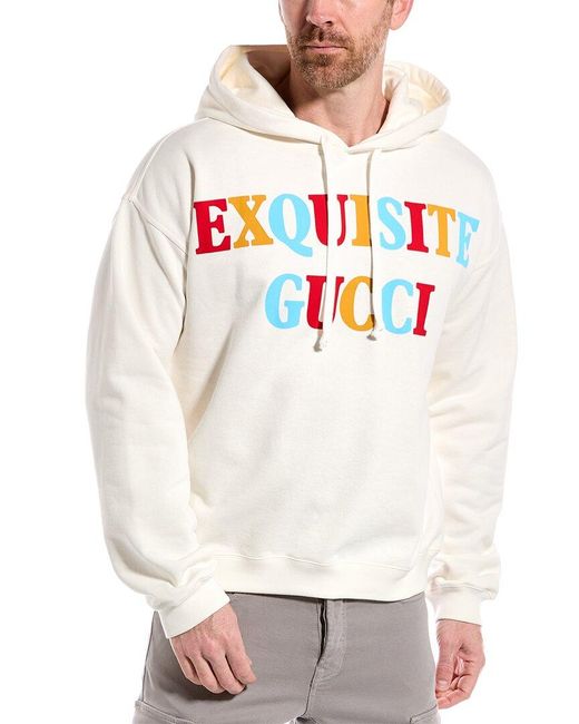 Gucci White Exquisite Hoodie for men