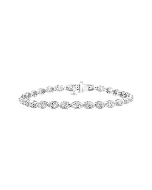 Effy Fine Jewelry White 14K 2.23 Ct. Tw. Lab-Grown Diamond Bracelet