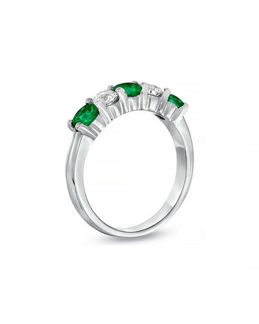 Diana M Green Fine Jewelry 14k 1.11 Ct. Tw. Diamond & Emerald Ring Set