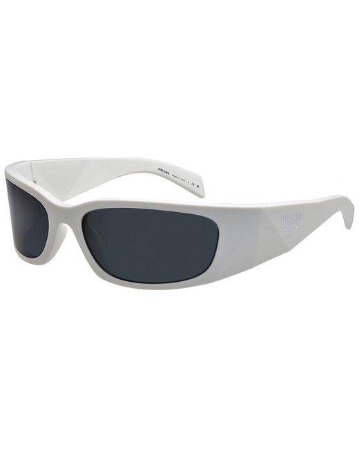 Prada Blue 60Mm Sunglasses for men