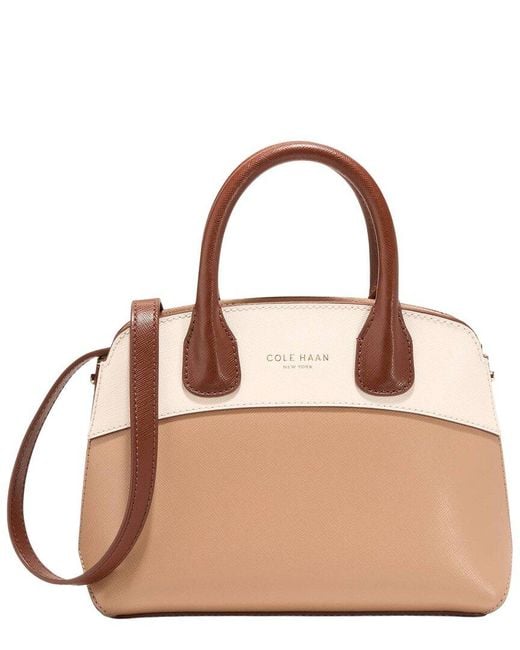 Cole Haan Brown The Lady Small Leather Satchel