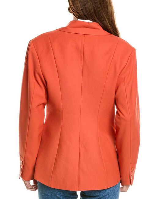 Equipment Orange Acinta Wool-Blend Blazer