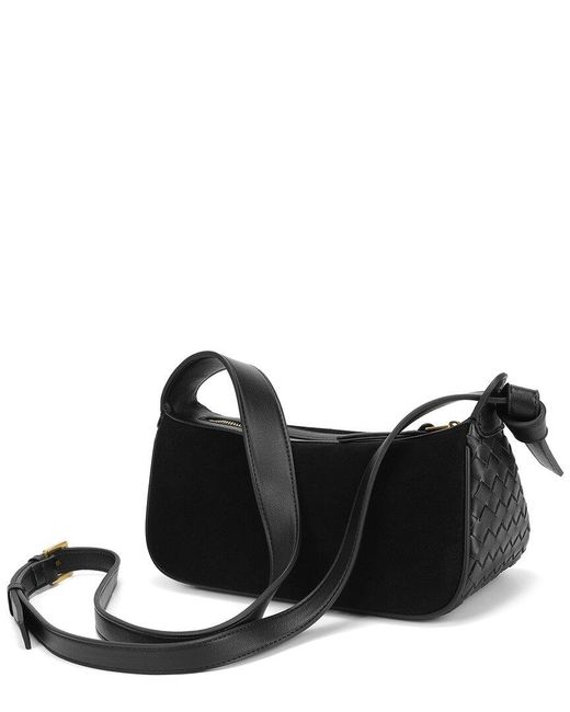 Tiffany & Fred Paris Black Leather Crossbody