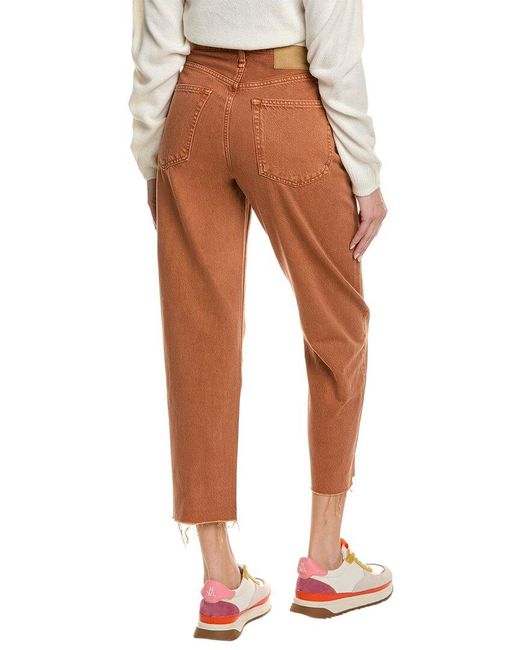 Rag & Bone White Alissa Honey Brown Skinny Jean