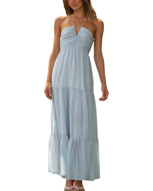 ENJOY PETRA Blue Midi Dress