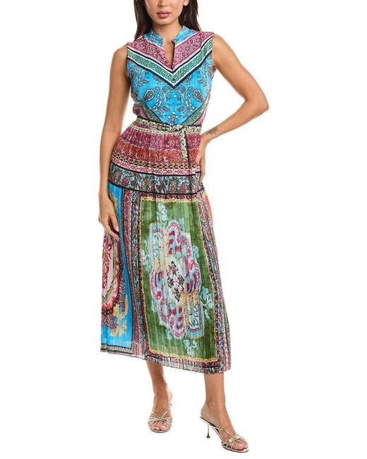 Tahari Blue The Adira Maxi Dress