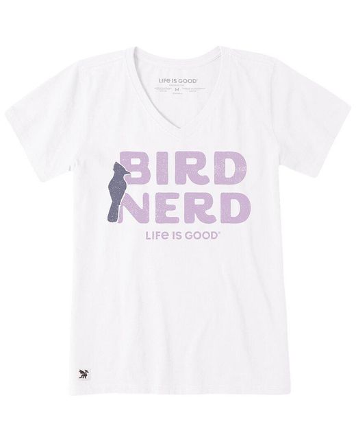 Life Is Good. White Crusher T-Shirt