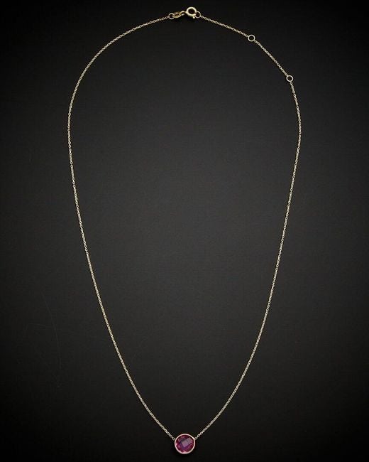 Italian Gold Black 14k Pendant Necklace