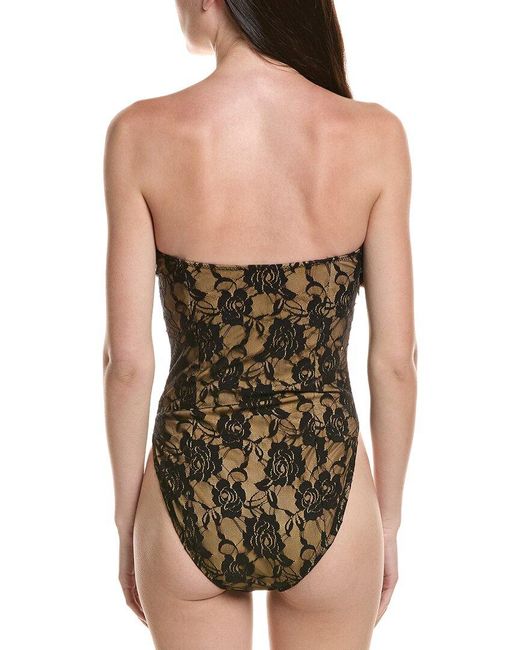 Norma Kamali Black Corset One-Piece