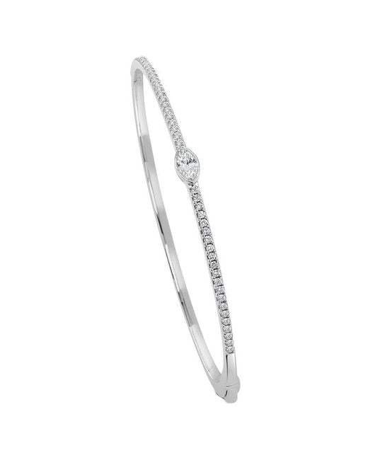 Sabrina Designs White 14k 0.65 Ct. Tw. Diamond Bangle Bracelet