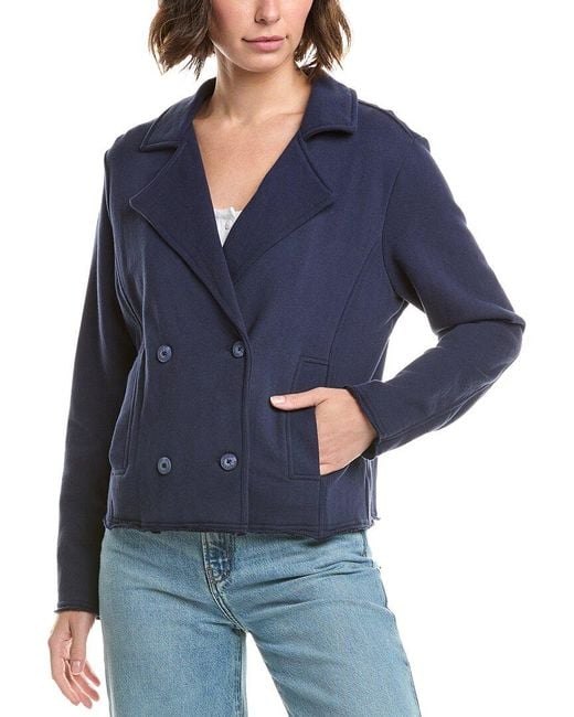 Tommy Bahama Blue Marina Del Mar Cropped Peacoat