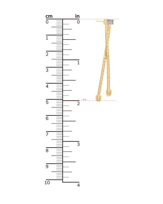 Meshmerise Metallic 18k Over Silver 0.08 Ct. Tw. Diamond Earrings