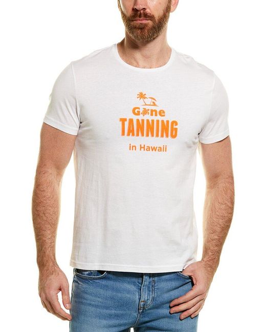 Vilebrequin White Gone Tanning Hawaii T-shirt for men