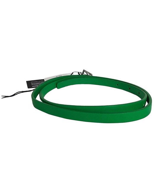Bottega Veneta Green Triangle Buckle Belt (authentic Pre-loved) for men