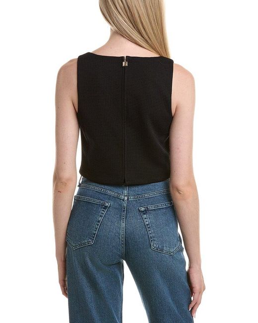 Laundry by Shelli Segal Black Bustier Top