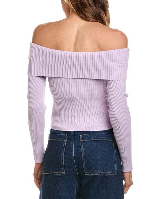 Astr Purple The Label Ainsley Sweater