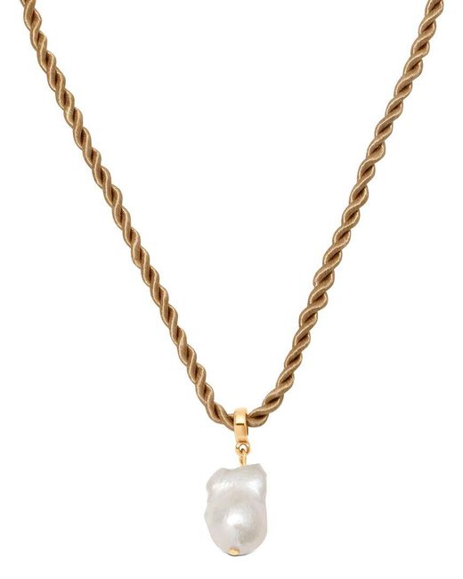Ettika Metallic 18K Plated 10-12Mm Pearl Pendant Necklaces