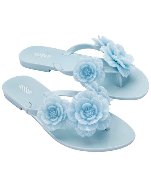 Melissa Blue Harmonic Springtime Flip Flop