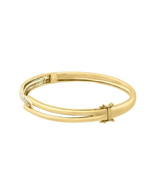 Effy Fine Jewelry Metallic 14K 0.60 Ct. Tw. Diamond Bracelet