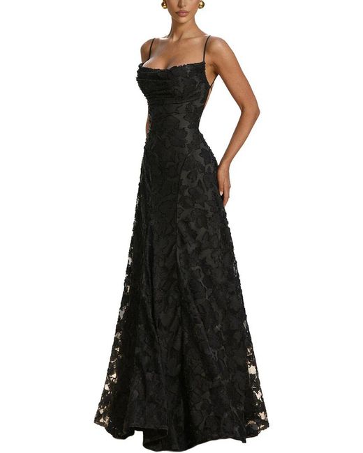Tedora Black Maxi Dress