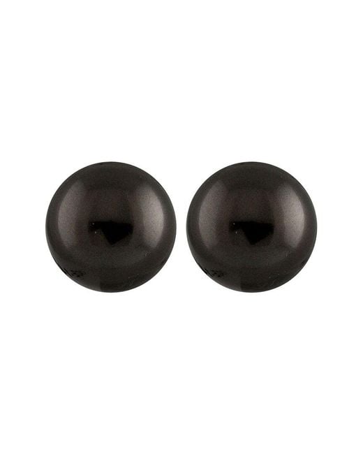 Splendid Black 12-13Mm Pearl Earrings