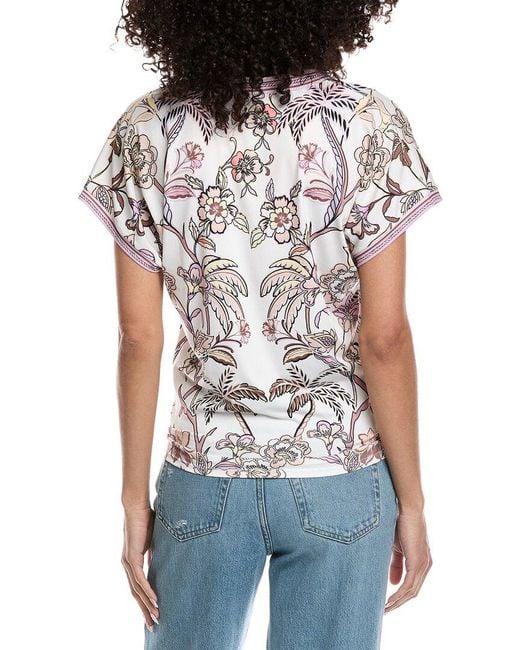 Hale Bob Brown Jazmin Short Sleeve Knit
