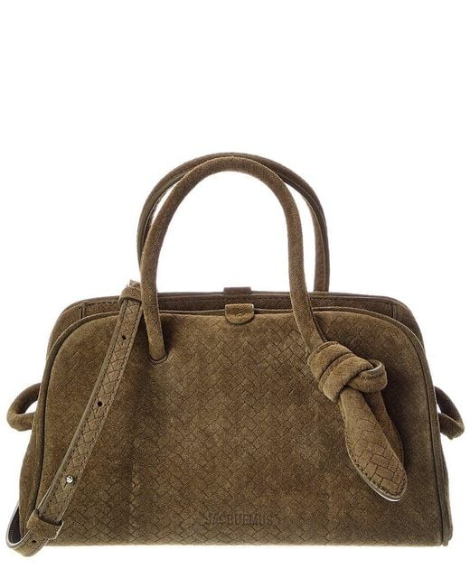 Jacquemus Brown Turismo Small Suede Shoulder Bag