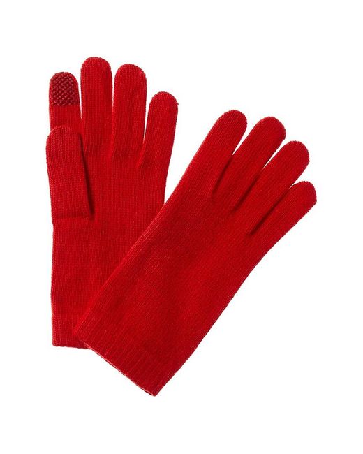 Portolano Red Cashmere Tech Gloves