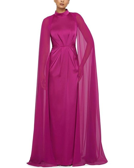 THEIA Purple Phillipa Gown