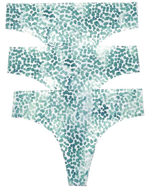 DKNY Blue Set Of 3 Cut Anywhere Thong