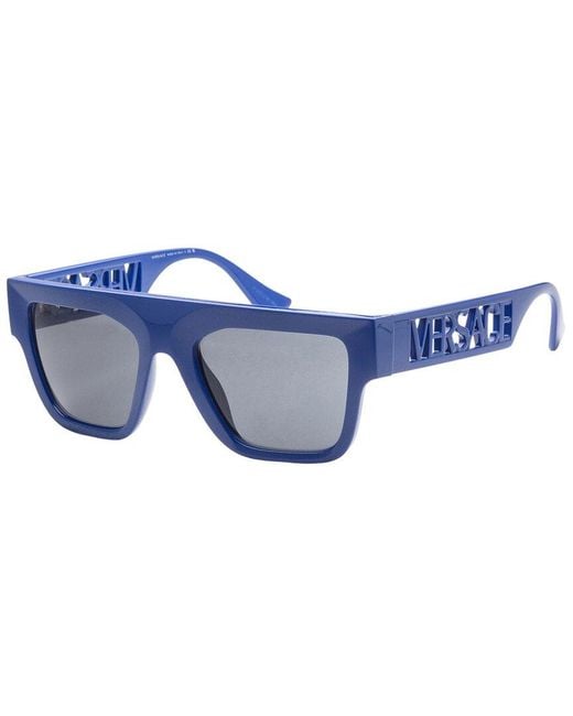Versace Blue Ve 4430u 529487 53mm Rectangle Sunglasses for men