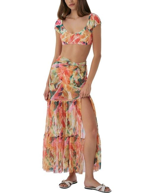 Hutch White Suvi Coverup Skirt