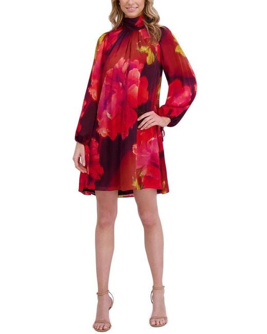 Ted Baker Red Bow Neck Mini Dress