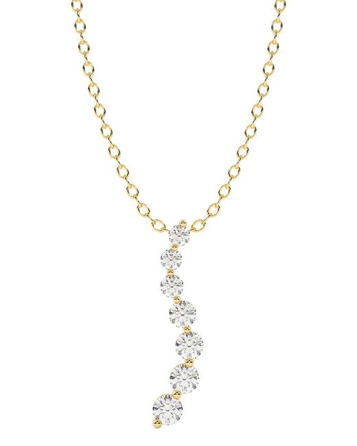 Diamond Select Cuts Metallic 14K 0.75 Ct. Tw. Diamond Pendant Necklace