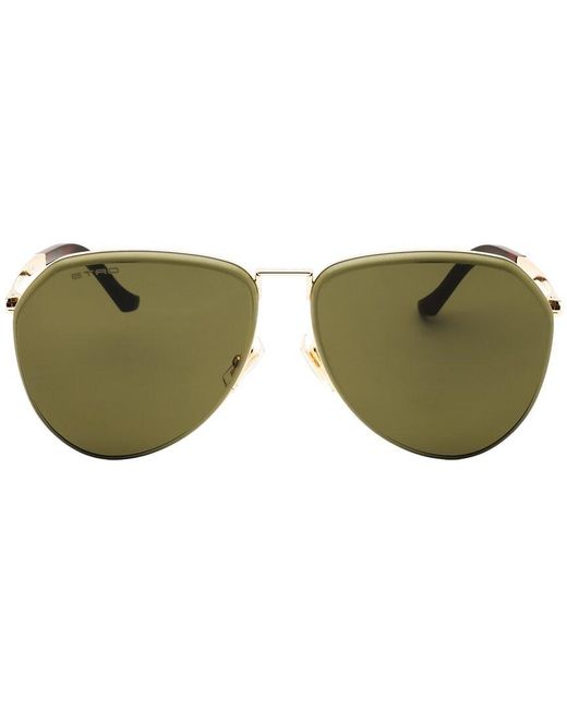 Etro Green 64Mm Sunglasses