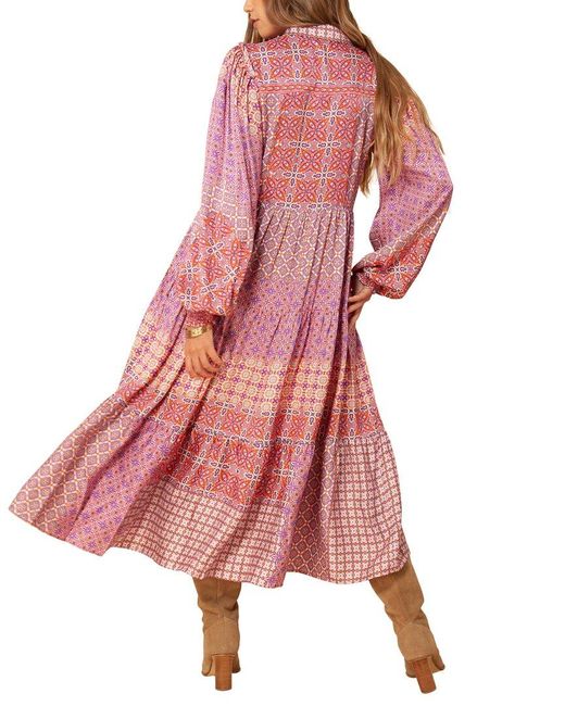 Hale Bob Pink Maxi Dress