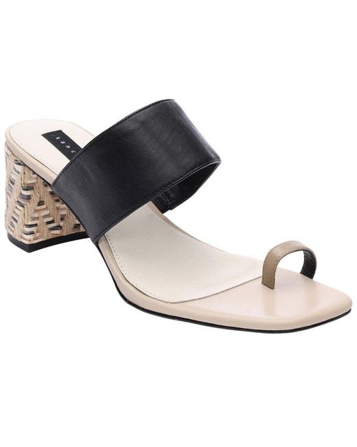 Sanctuary Black Bold Leather Sandal