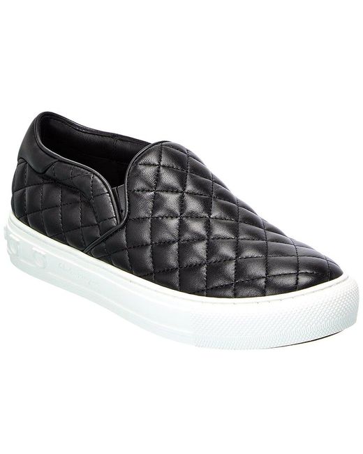Ferragamo Black Ferragamo Lisa 1 Leather Slip-On Sneaker