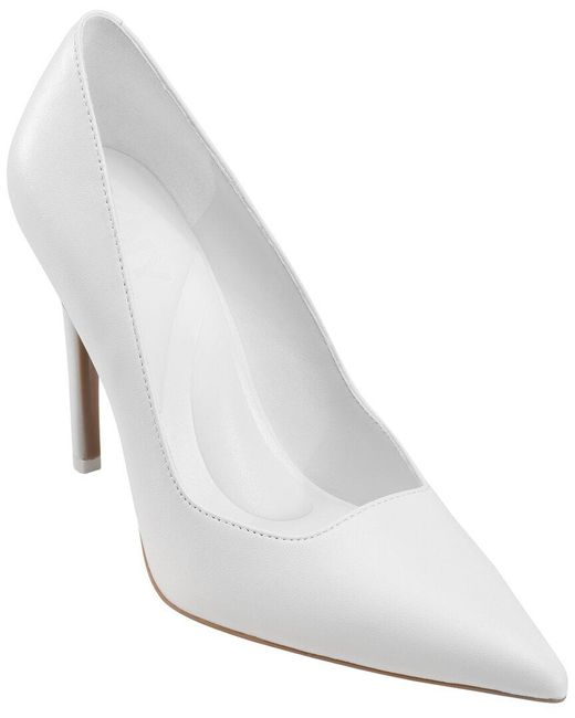DKNY White Mickel High Pump