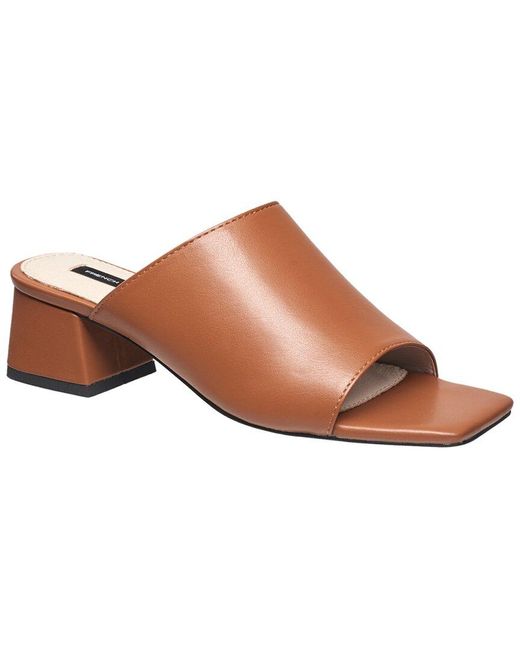 French Connection Brown Pull-on Dinner Sandals