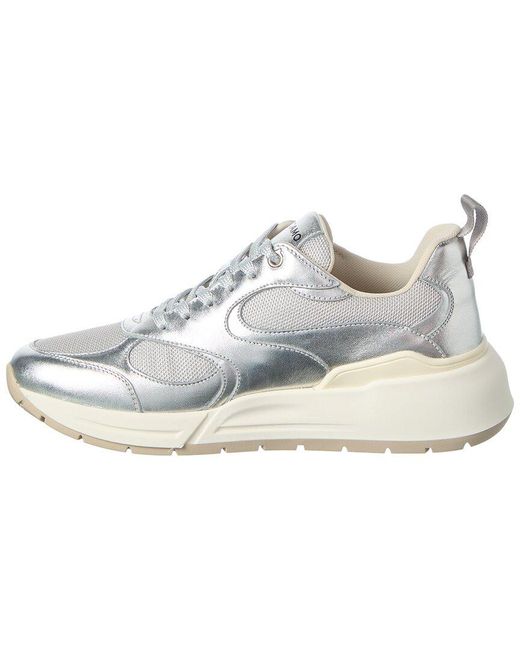 Ferragamo Metallic Leather & Mesh Sneaker