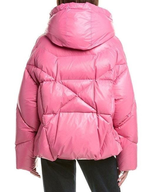 Khrisjoy Pink Khris Iconic Shiny Puffer Jacket