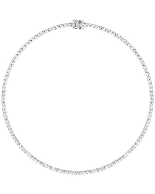 Lab Grown Diamonds White 14K 15.25 Ct. Tw. Lab-Grown Diamond Tennis Necklace