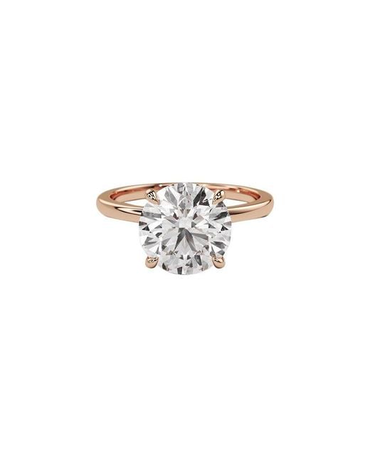 Lab Grown Diamonds White 14K Rose 3.00 Ct. Tw. Lab-Grown Diamond Ring